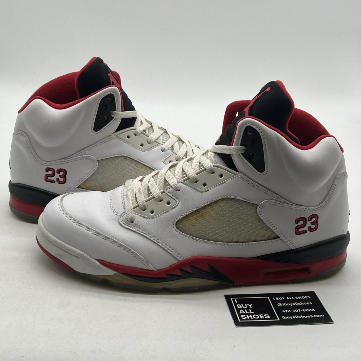 Size 13 - Air Jordan 5 Retro 2013 Fire Red 136027-120)