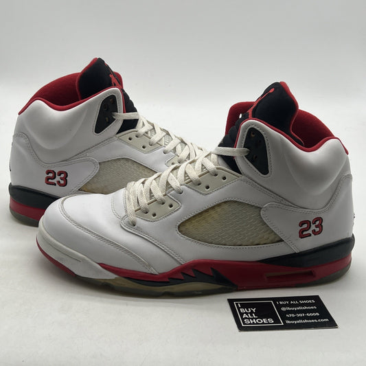 Size 13 - Air Jordan 5 Retro 2013 Fire Red 136027-120)