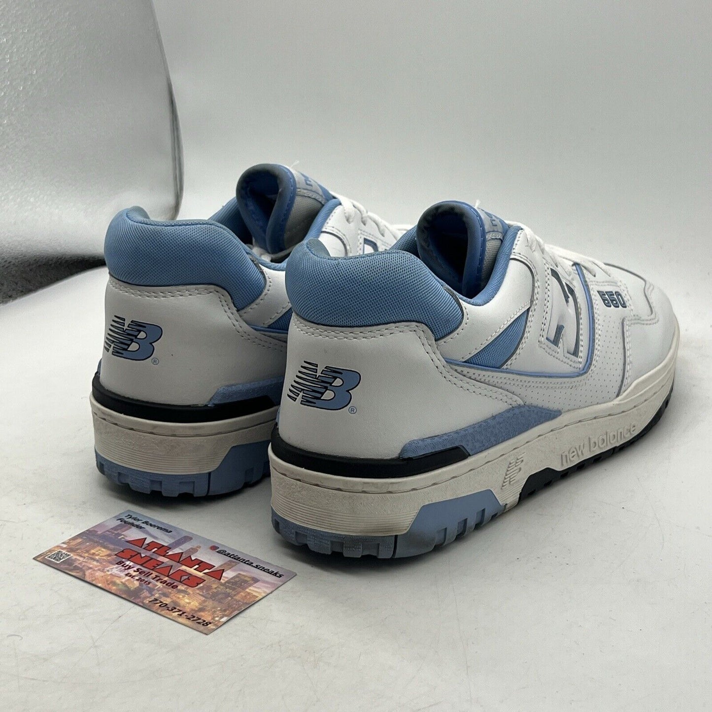 Size 10.5 - New Balance 550 Team Carolina Blue Black Leather (BB550HL1)