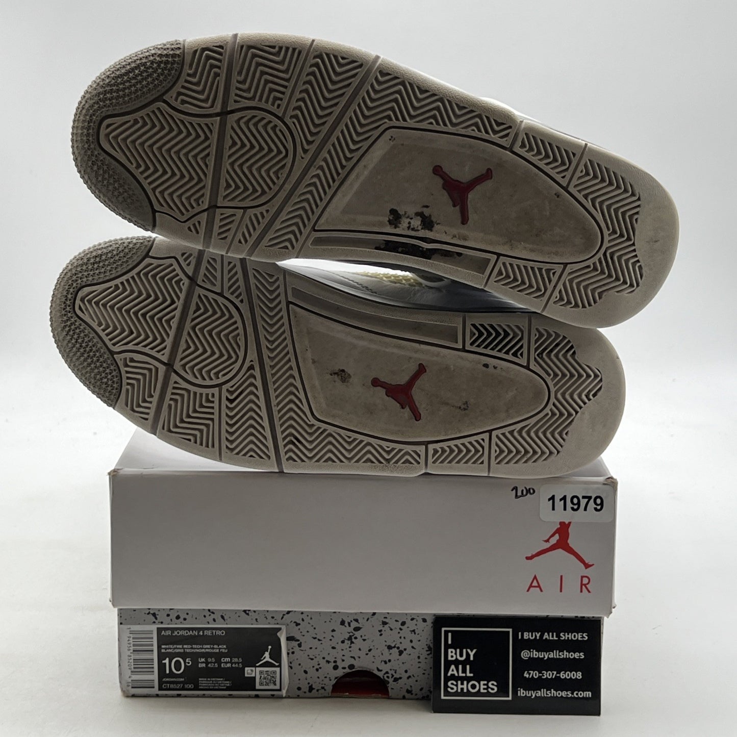 Size 10.5 - Air Jordan 4 Retro Mid White Oreo (CT8527-100)