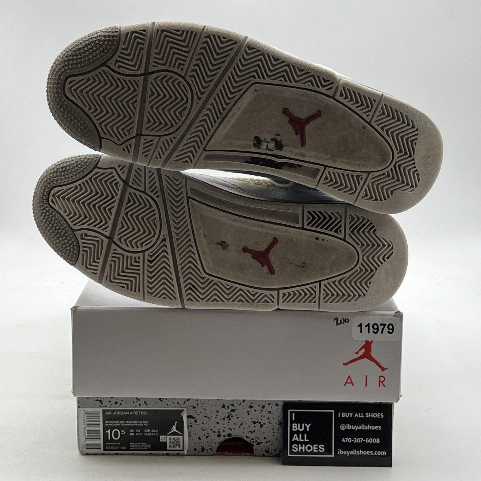 Size 10.5 - Air Jordan 4 Retro Mid White Oreo (CT8527-100)