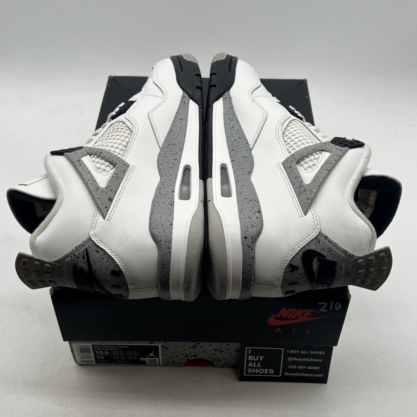 Size 10.5 - Air Jordan 4 Retro OG 2025 White Cement (FV5029-100)