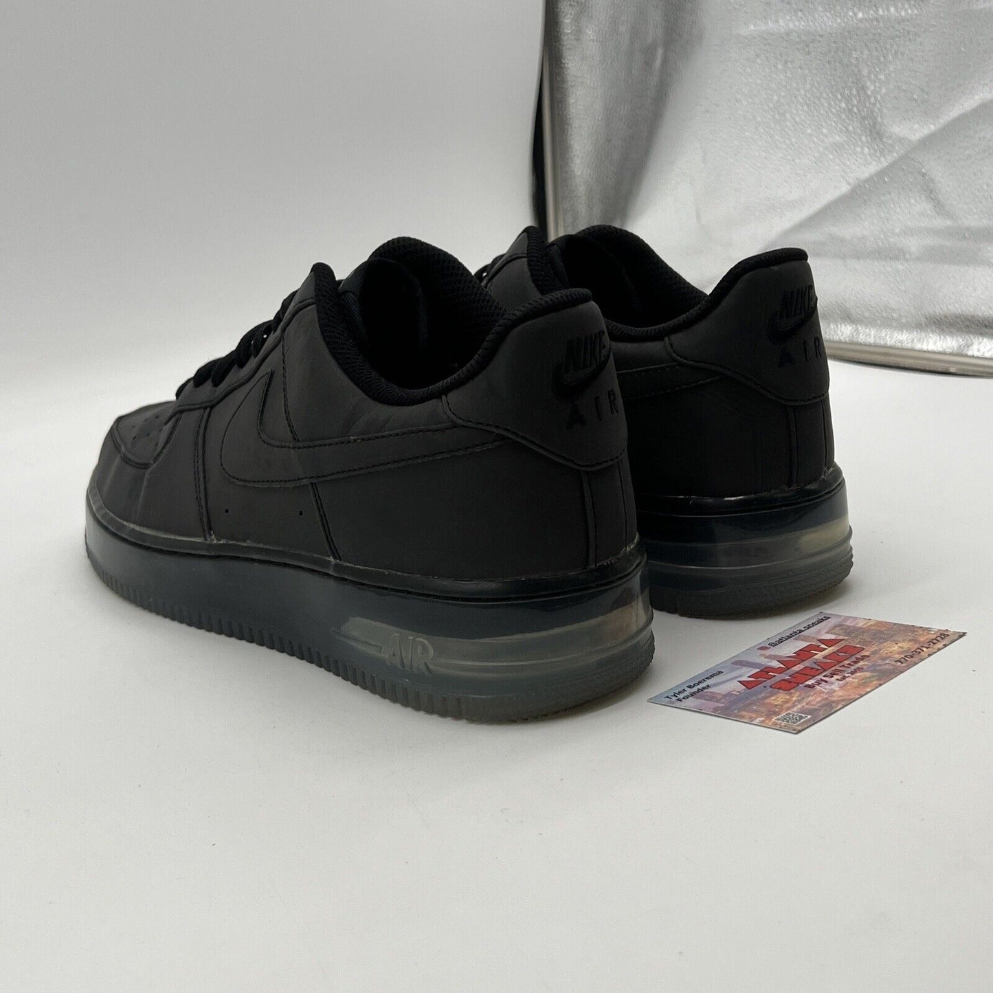 Size 10 - NIKE iD Air Force 1 Low Black w/ Icey By You Men's (574263-983)