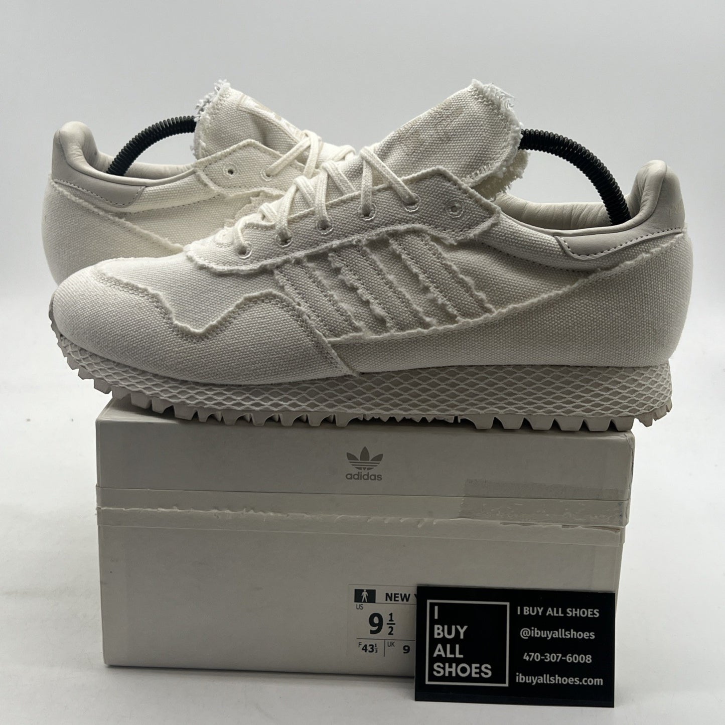 Size 9.5 - adidas Daniel Arsham x New York Chalk White (CM7193)