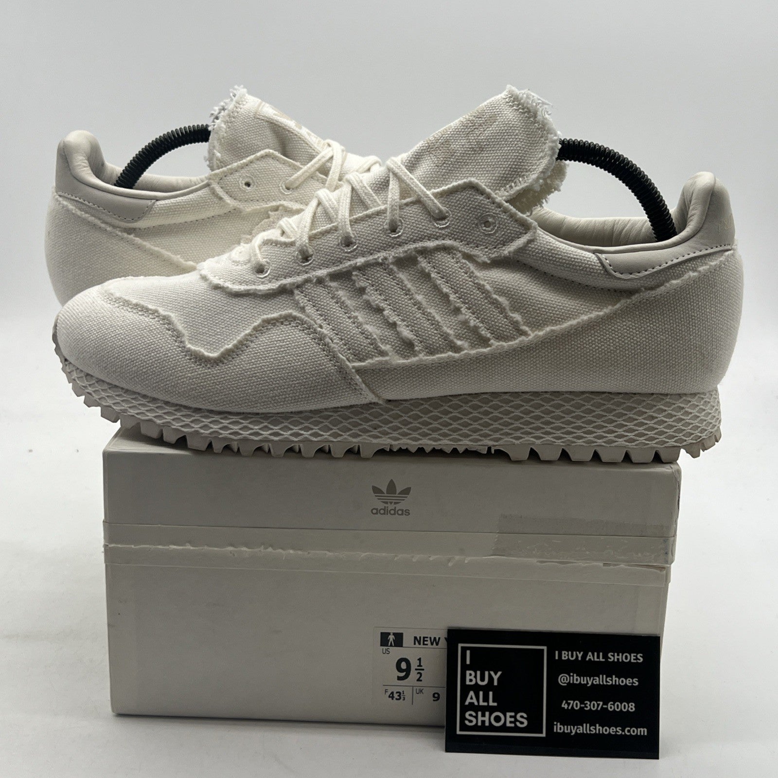 Size 9.5 - adidas Daniel Arsham x New York Chalk White (CM7193)