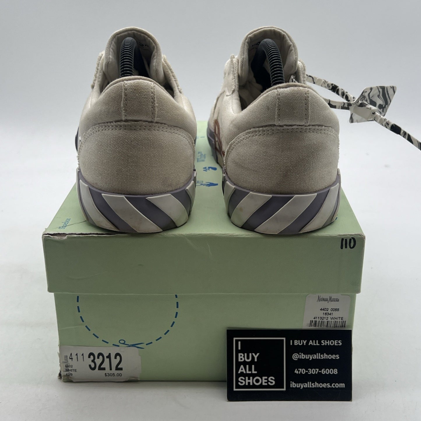 Size 42 - Off-White Vulc Sneaker White ,Light Blue, Grey (OMIA085F21FAB0010109)
