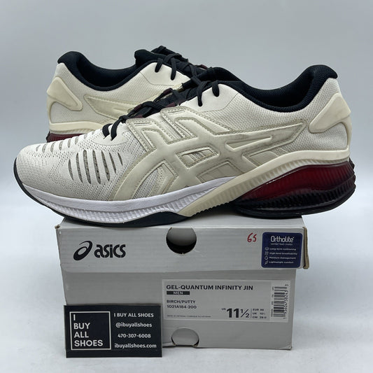 Size 11.5 - Asics Gel Quantity Infinity Jin Heel Red Black Cream (1021A184)