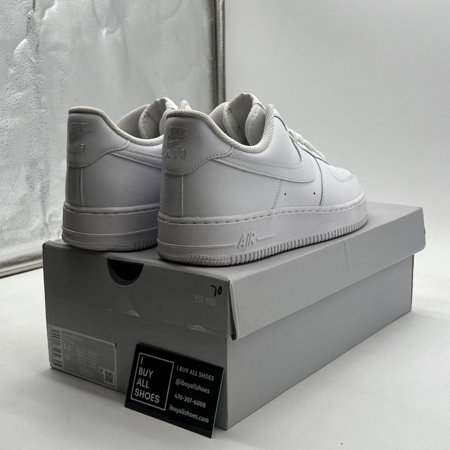 Size 8.5 - Nike Air Force 1 '07 Low Triple White (CW2288-111)