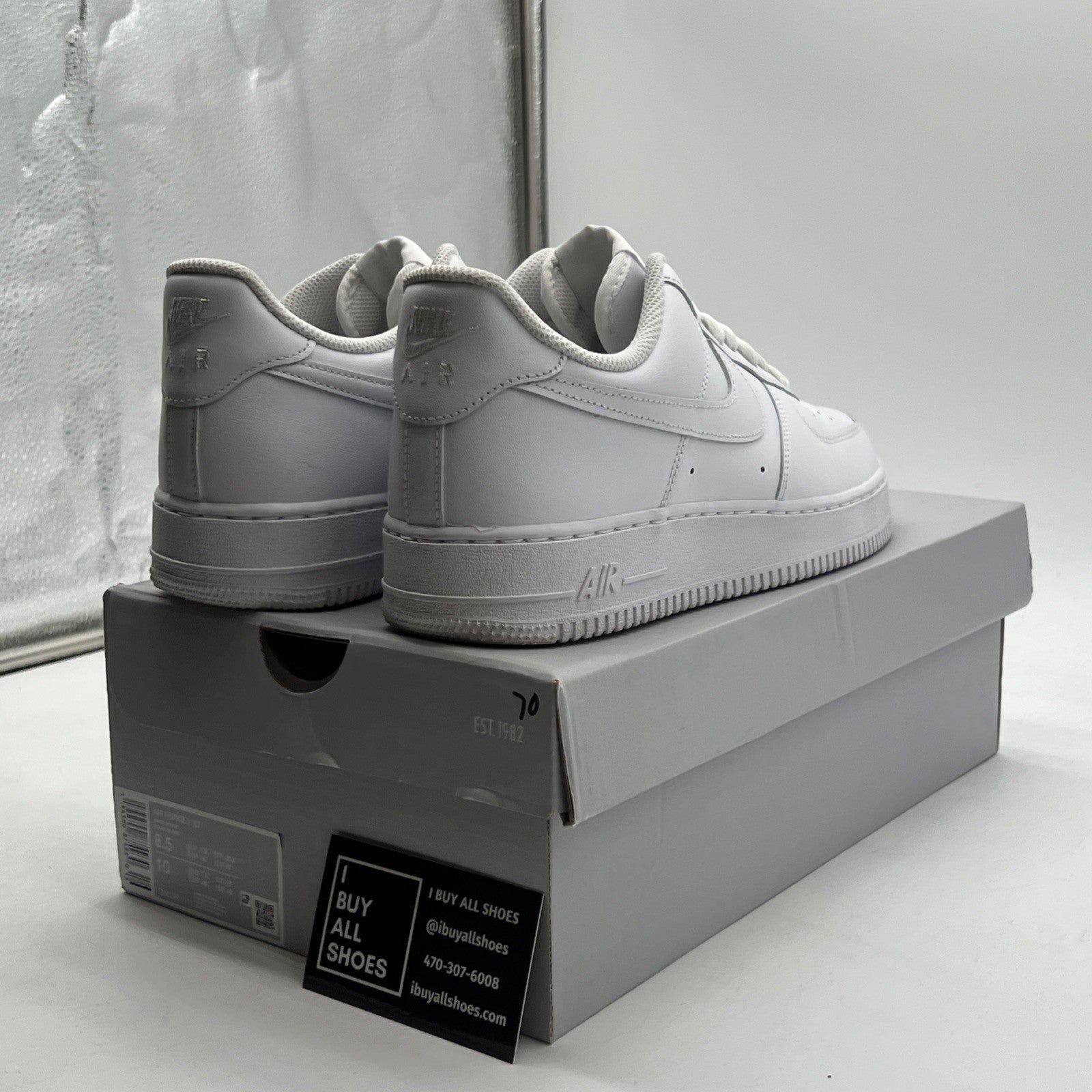 Size 8.5 - Nike Air Force 1 '07 Low Triple White (CW2288-111)