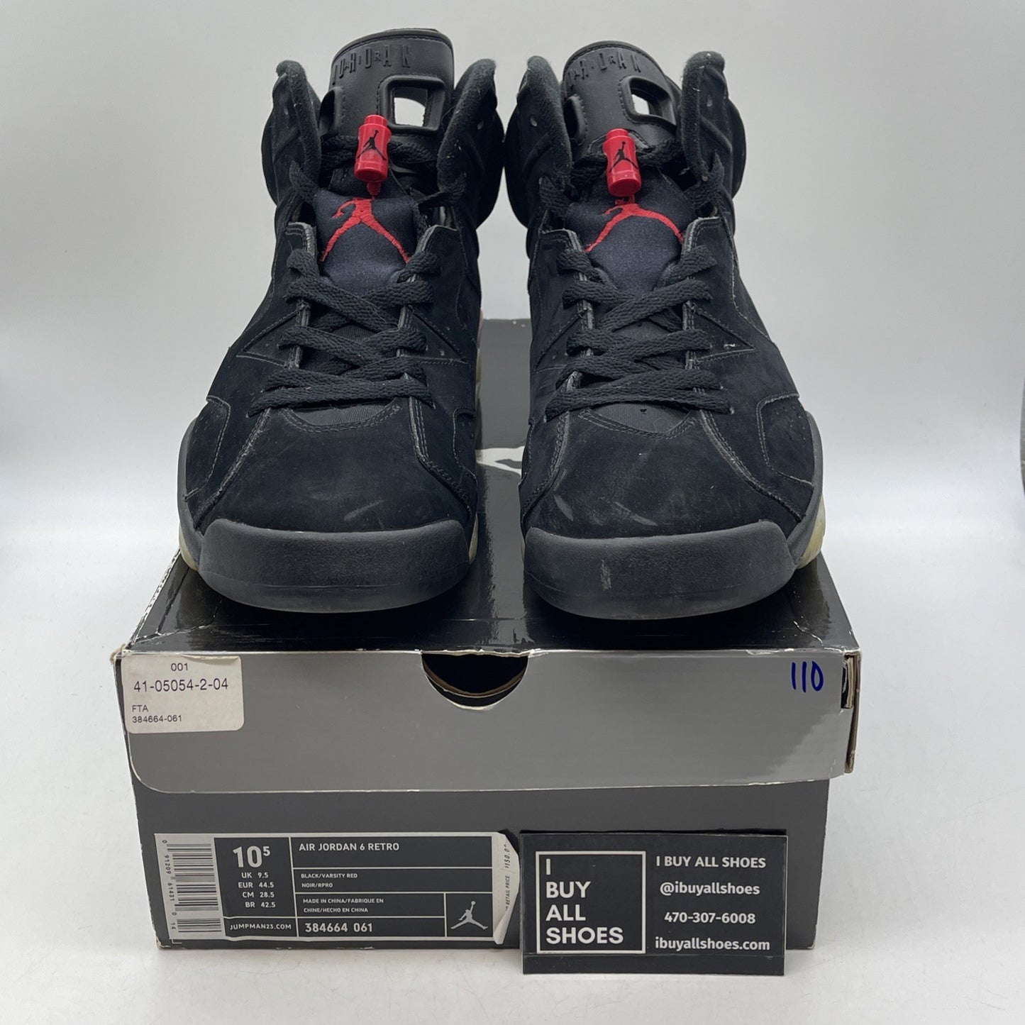 Size 10.5 - Air Jordan 6 Retro 2010 Varsity Red (384664-061)