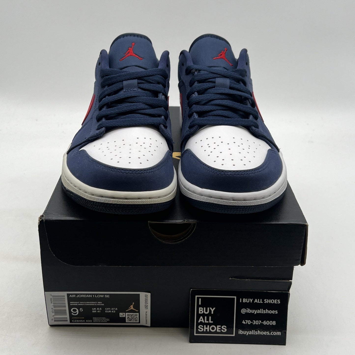 Size 9.5 - Air Jordan 1 Low USA - CZ8454-400