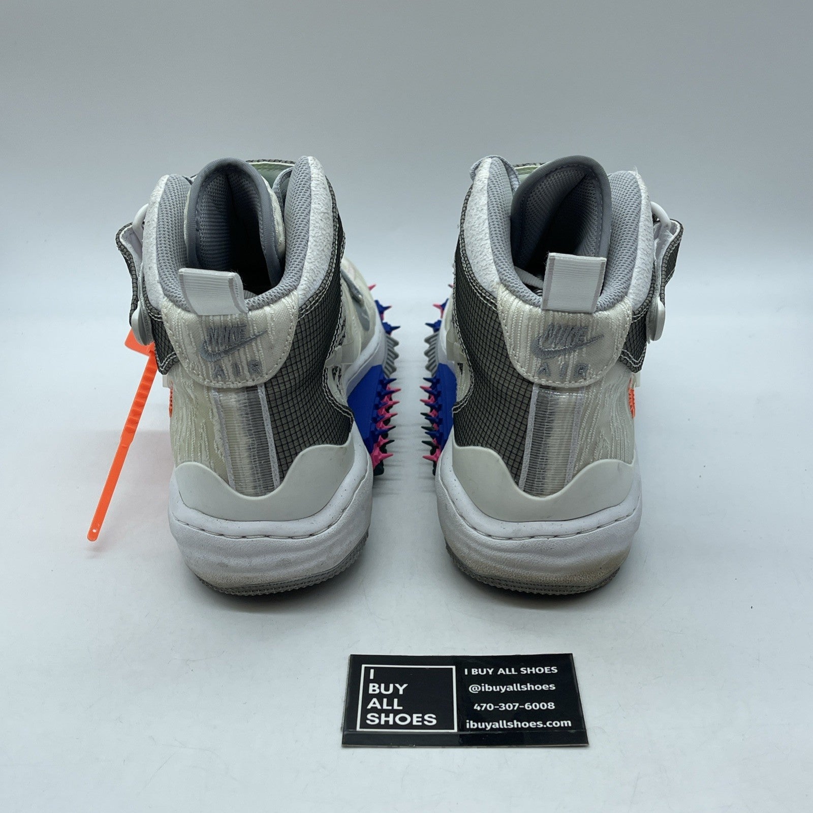 Size 10.5 - Nike Air Force 1 x Off-White White Grey Suede  2022 (DO6290-100)