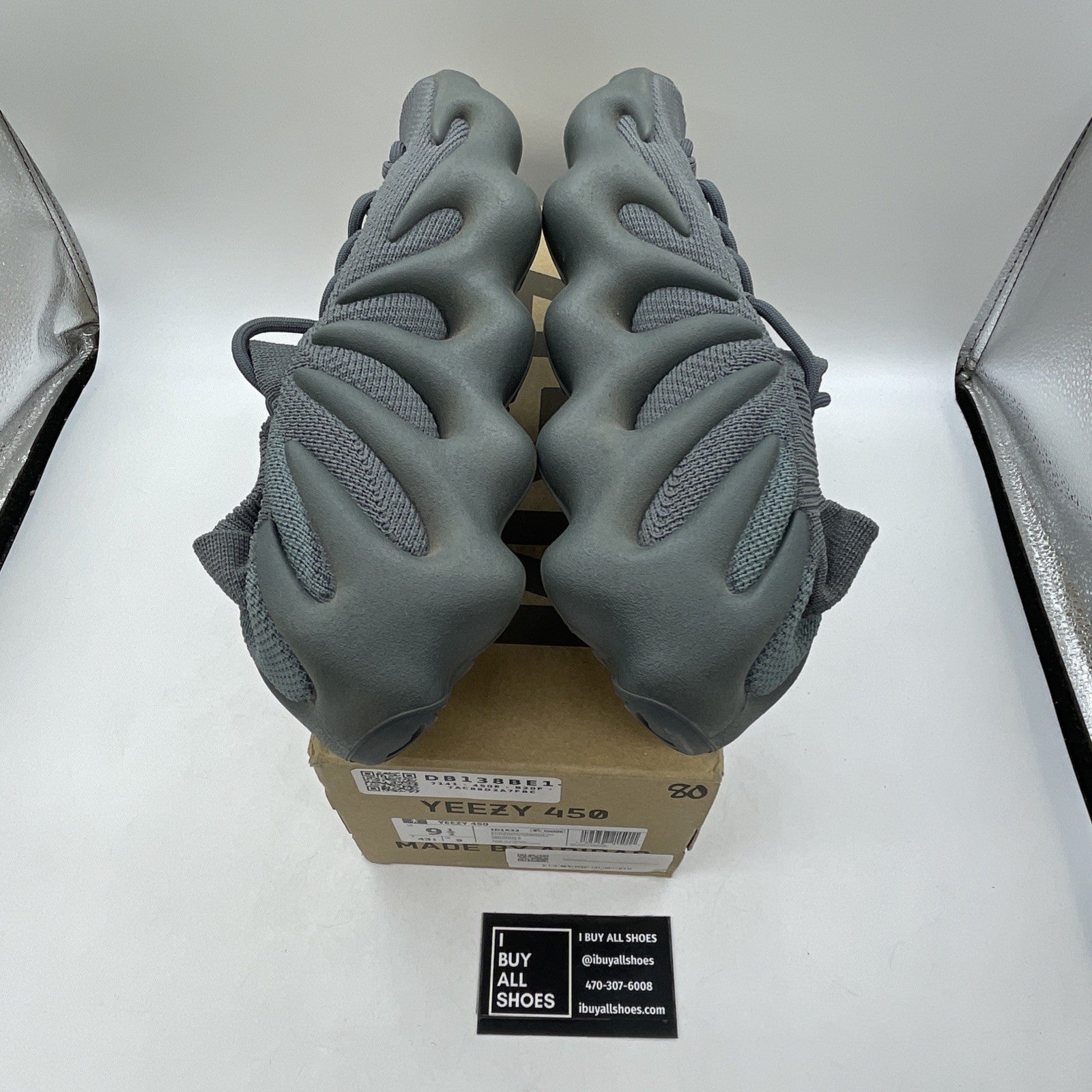 Size 9.5 - Adidas Yeezy 460 Stone Teal Grey (ID1632)