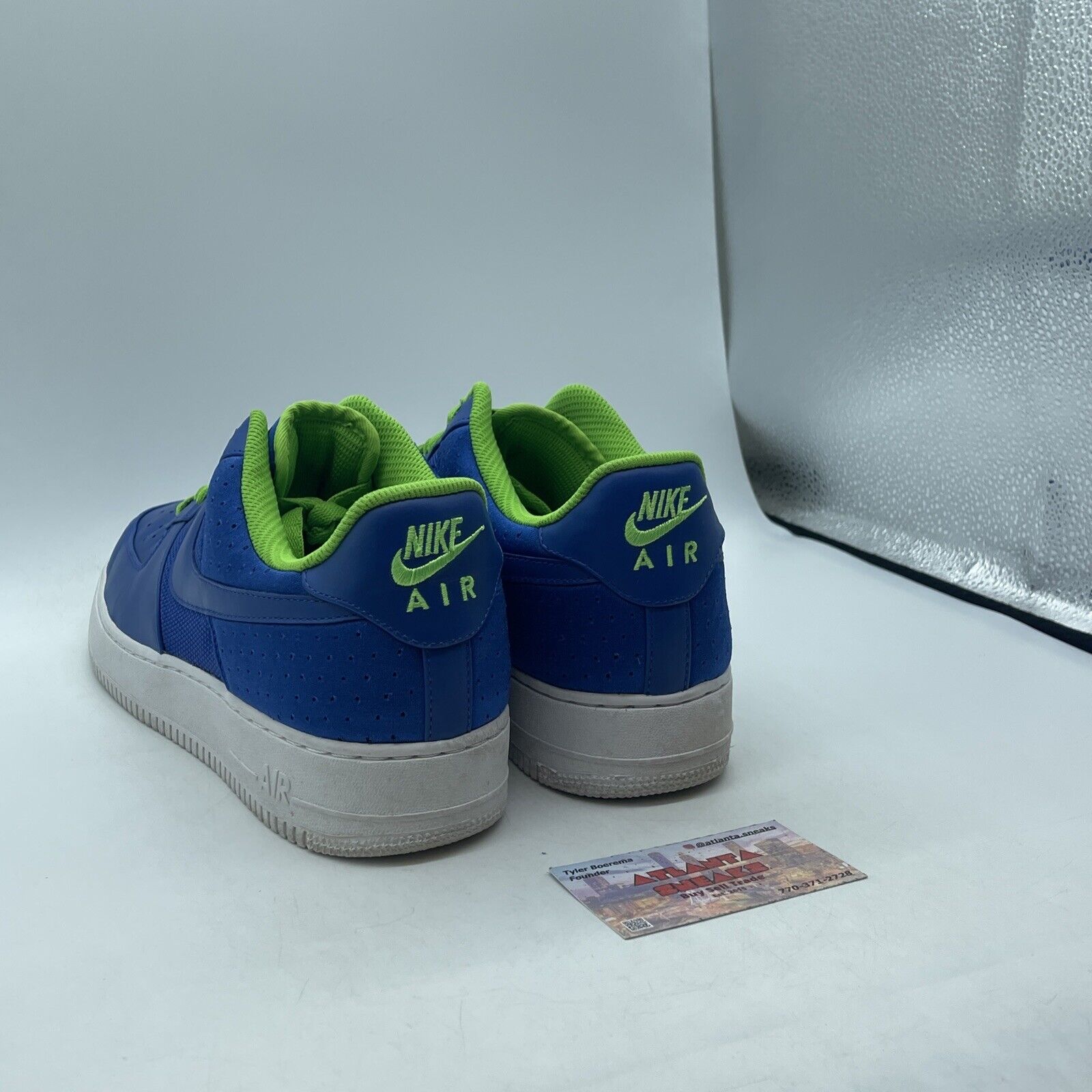 Size 12 - Nike Air Force 1 Premium Sp Low Huarache Blue White (354716-441)