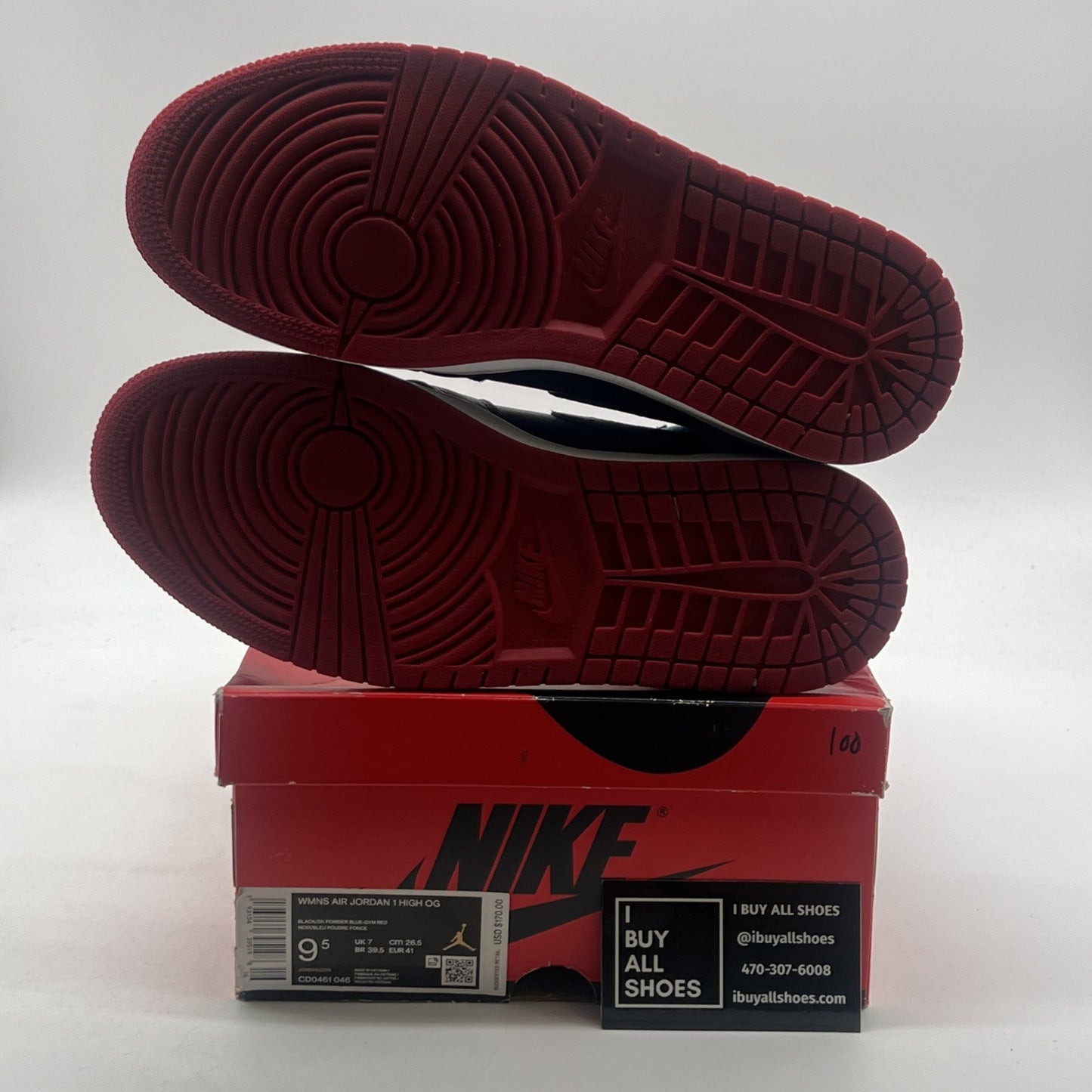 Size 9.5 - Air Jordan 1 High OG UNC To Chicago 2020 (CD0461-046)