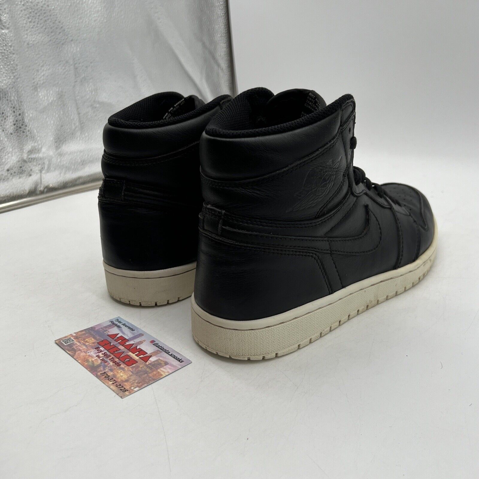 Size 10 - Air Jordan 1 Retro OG High Cyber Monday Black Leather (555088-006)