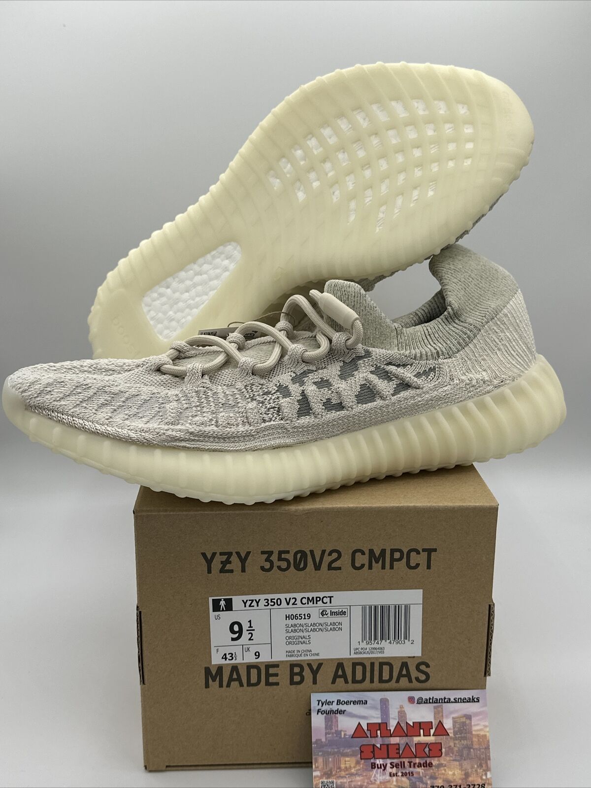 [H06519] Mens Adidas Yeezy Boost 350 V2 CMPCT "Slate Bone"