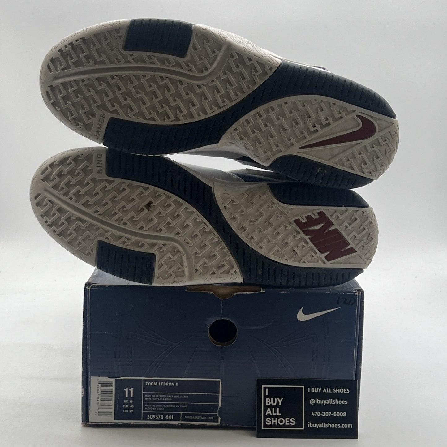 Size 11 - Nike Zoom LeBron 2 2004 USA (309378-441)