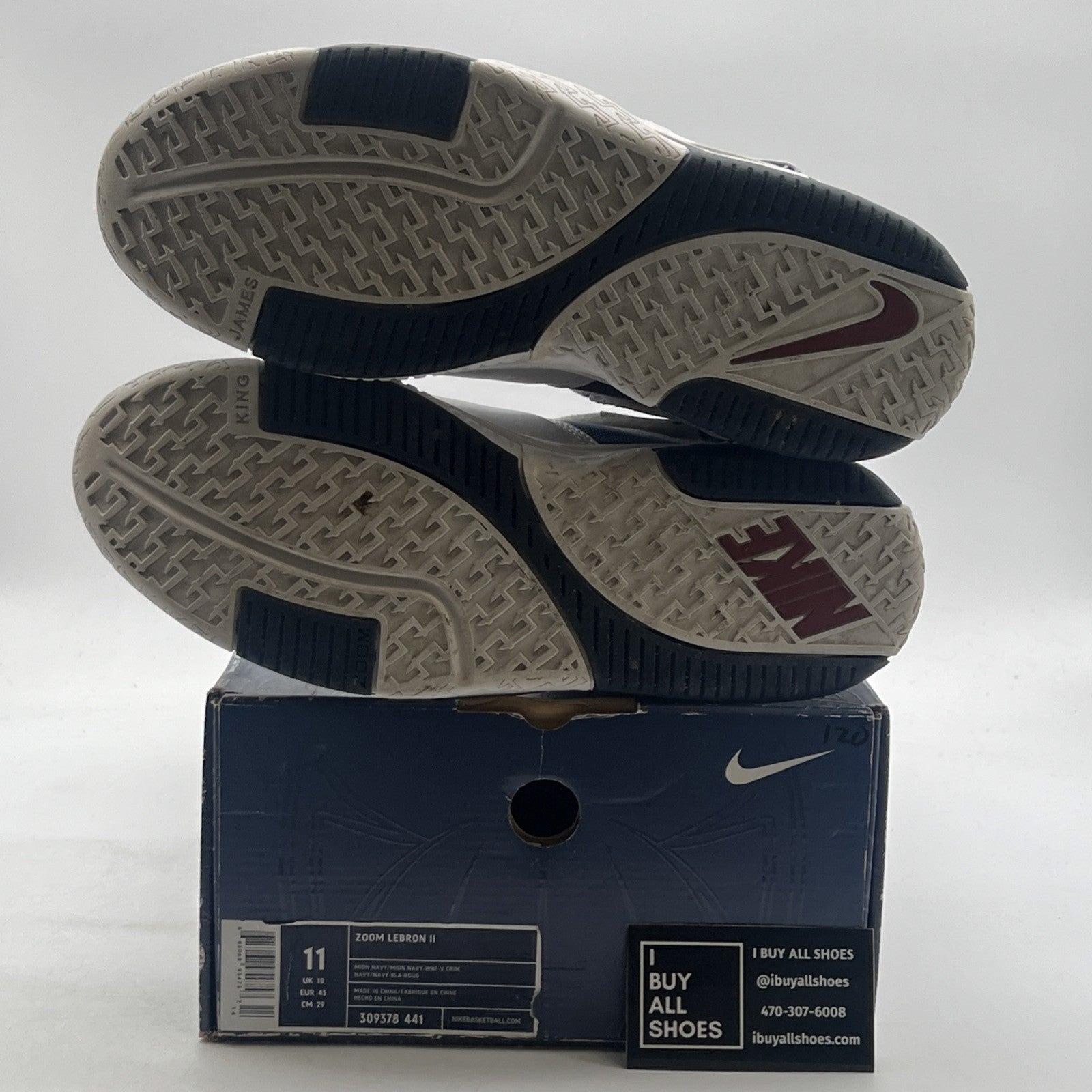 Size 11 - Nike Zoom LeBron 2 2004 USA (309378-441)