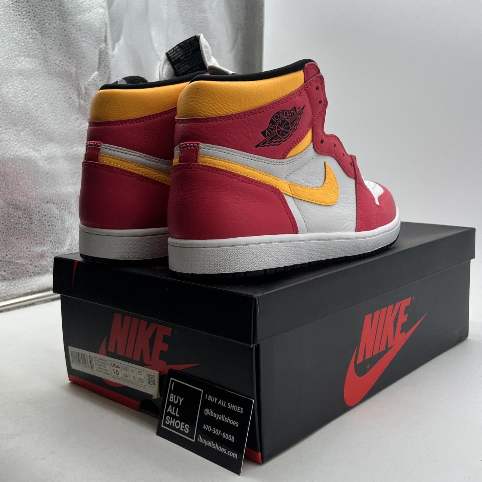 Size 10 - Air Jordan 1 Retro High OG Light Fusion Red 2021 (555088-603)