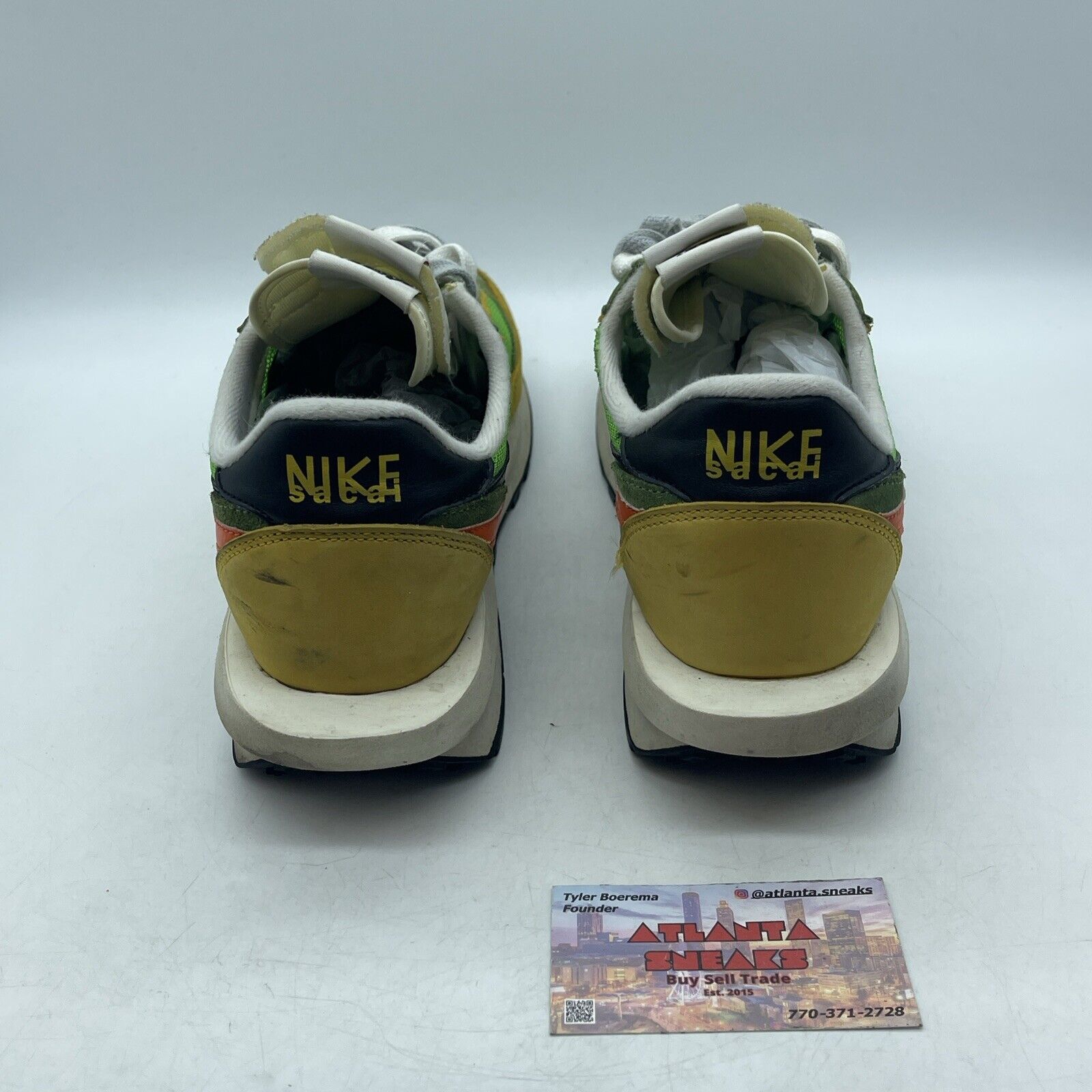Size 10.5 - Nike sacai x LDWaffle Green Gusto Yellow Orange Black (BV0073-300)