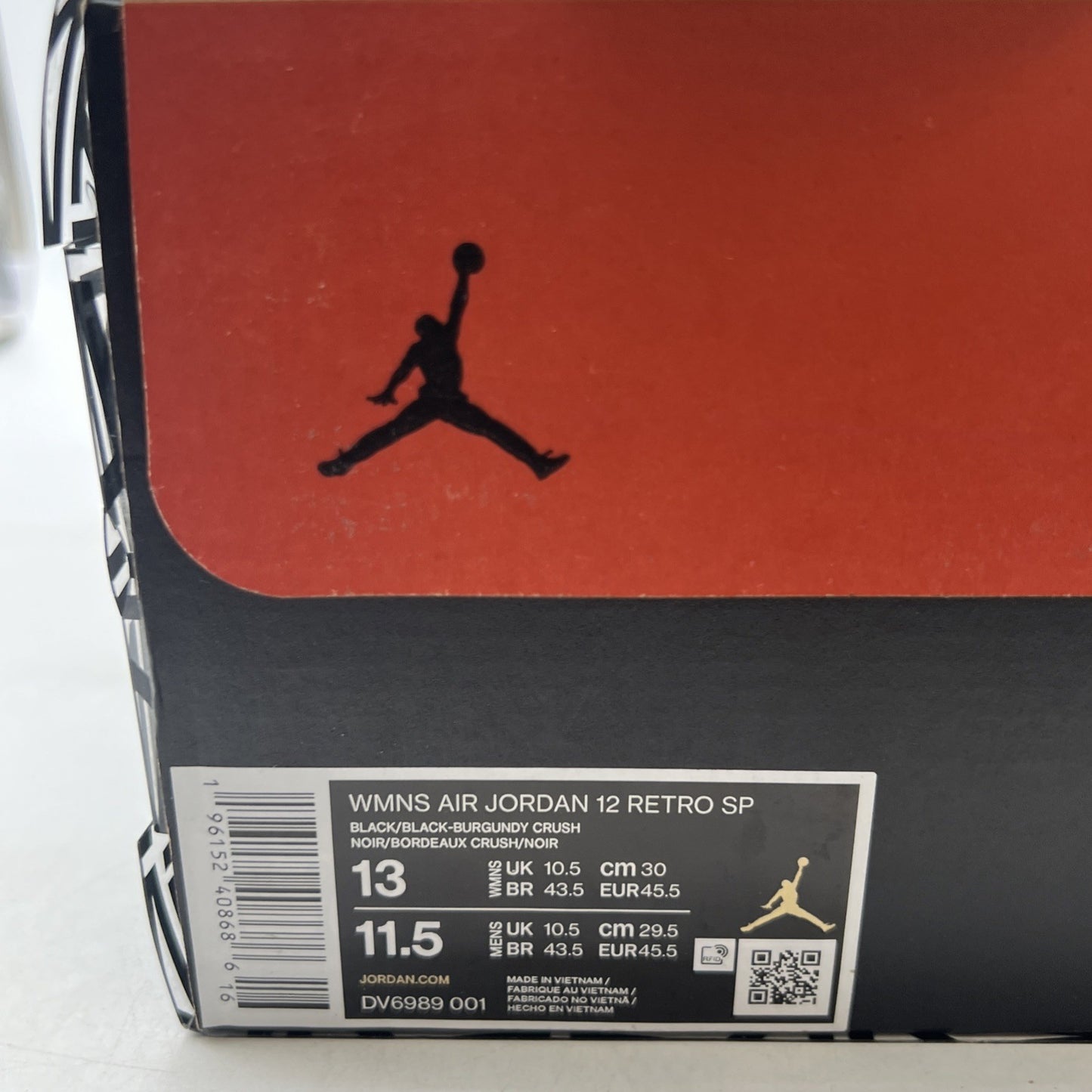 Size 13 - Air Jordan 12 Retro SP x A Ma Maniere Mid Black W (DV6989-001)