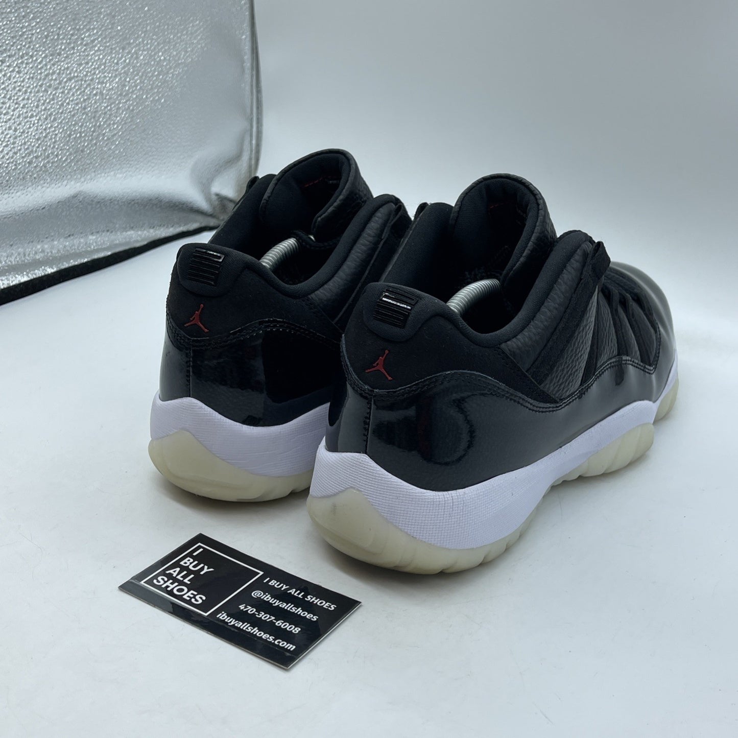 Size 12 - Jordan 11 Retro Low 72-10 Black Grey Suede Leather (AV2187-001)