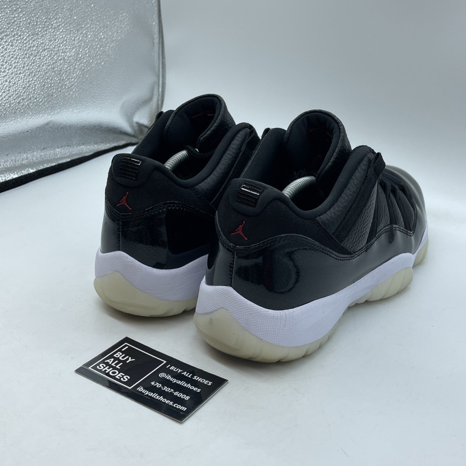 Size 12 - Jordan 11 Retro Low 72-10 Black Grey Suede Leather (AV2187-001)