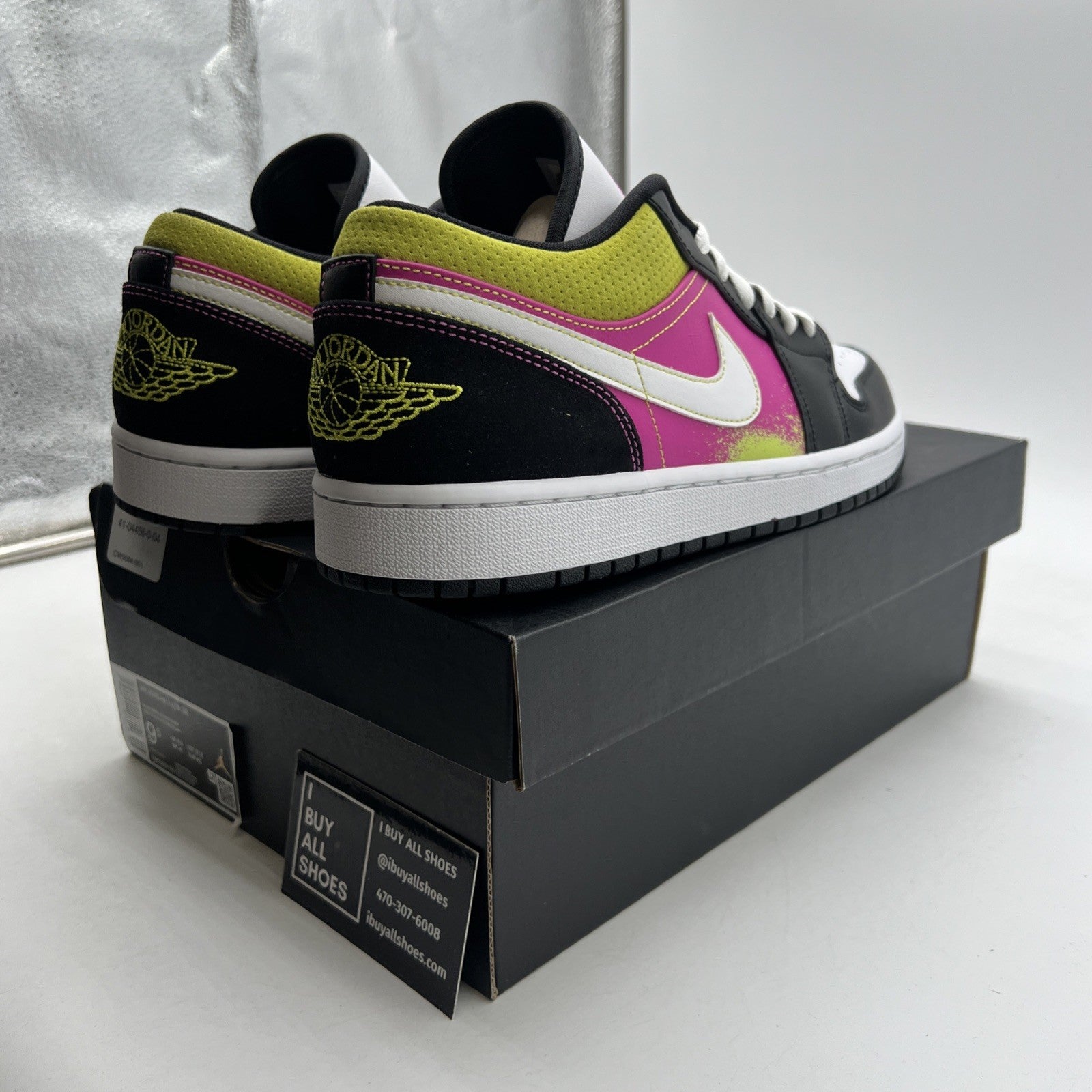 Size 9.5 - Air Jordan 1 Low Spray Paint (CW5564-001)