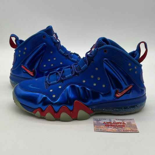 Size 10.5 - Nike Barkley Posite Max Sixers Black Red Suede (555097-300)