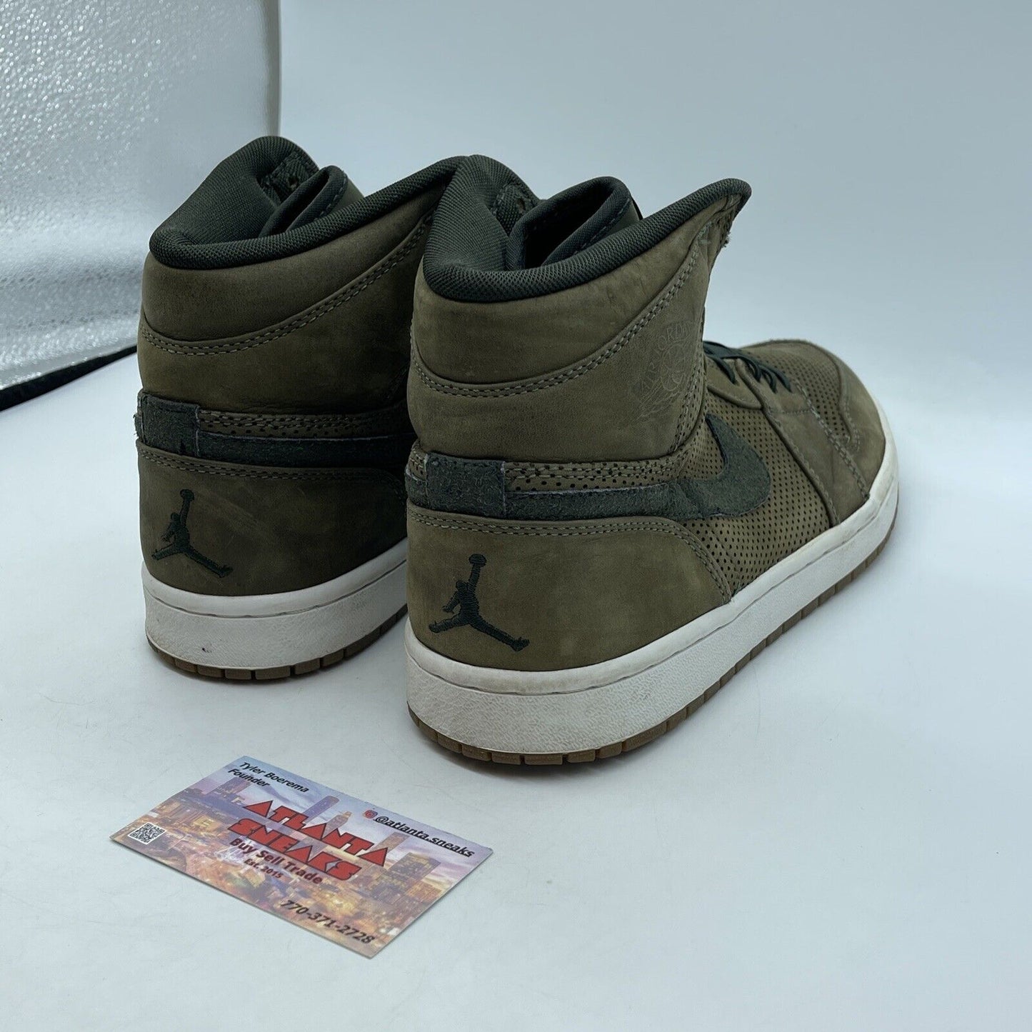 Size 11 - Air Jordan 1 Retro Premier High Urban Haze Olive White (332134-331)