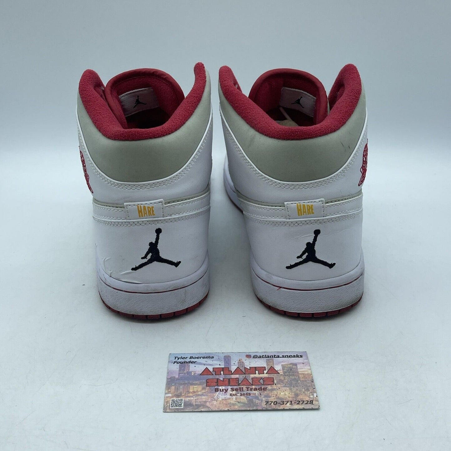 Size 10.5 - Air Jordan 1 Retro 2009 Hare Grey Suede White Leather (374454-011)