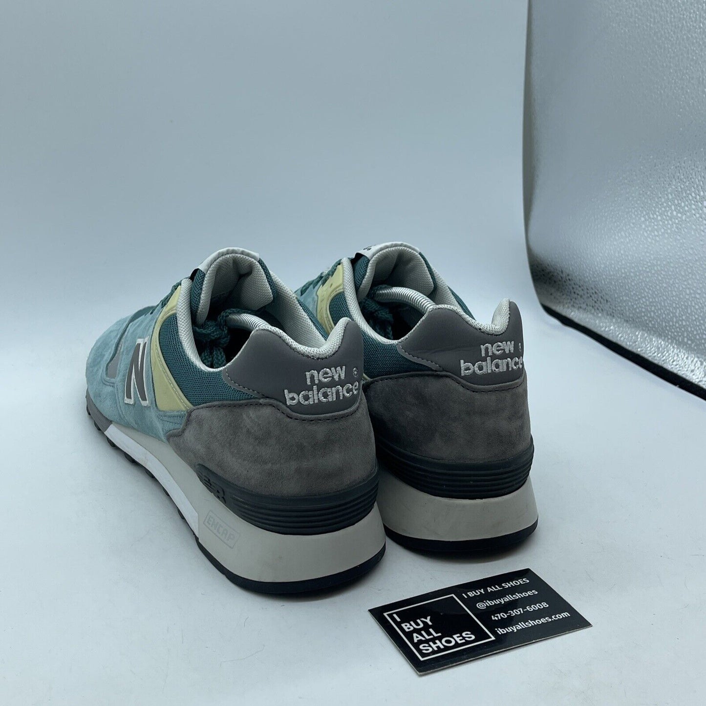 Size 12 - New Balance 577 Made in England English Tender - Sea Glass