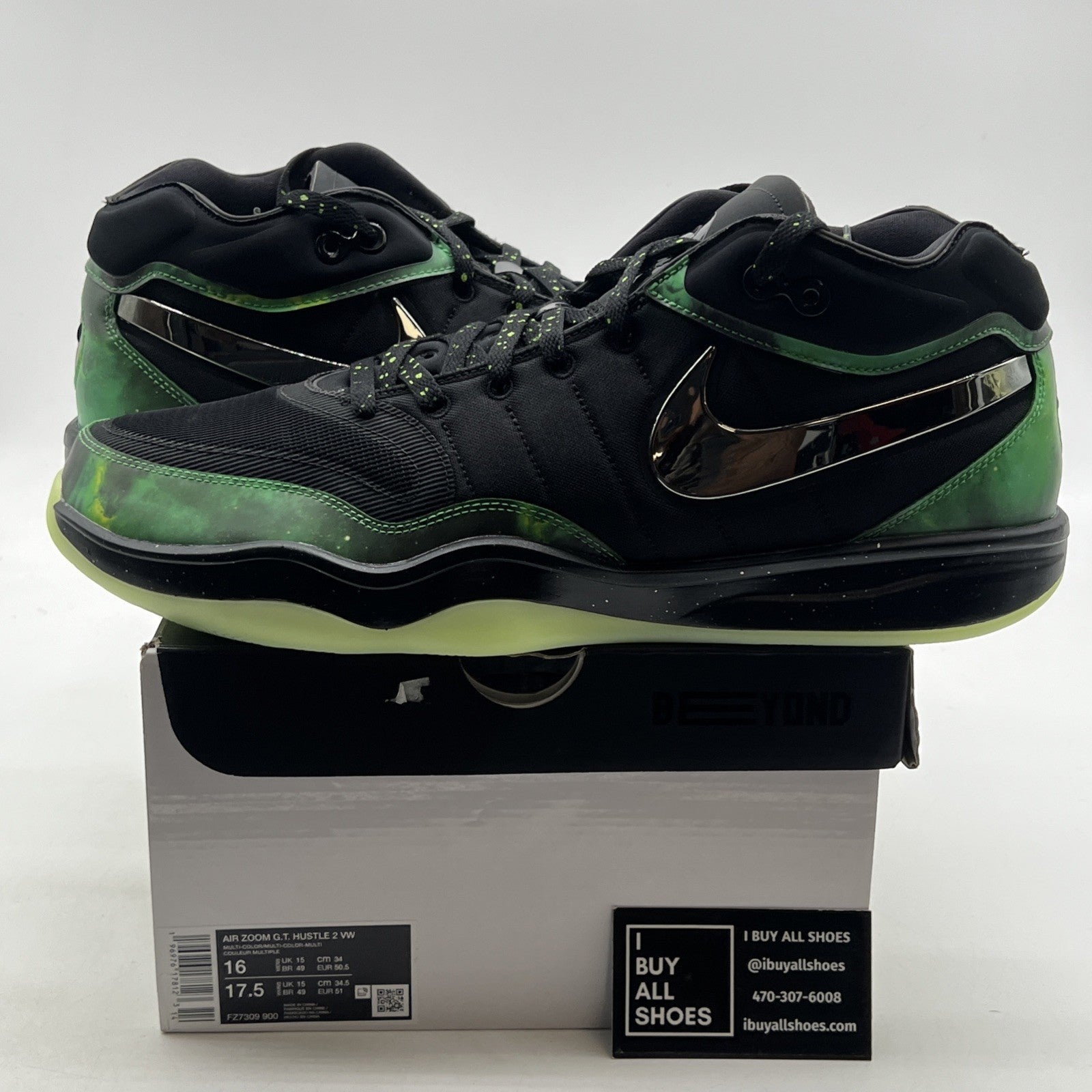 Size 16 - Nike Victor Wembanyama x Air Zoom GT Hustle 2 Alien (FZ7309-900)
