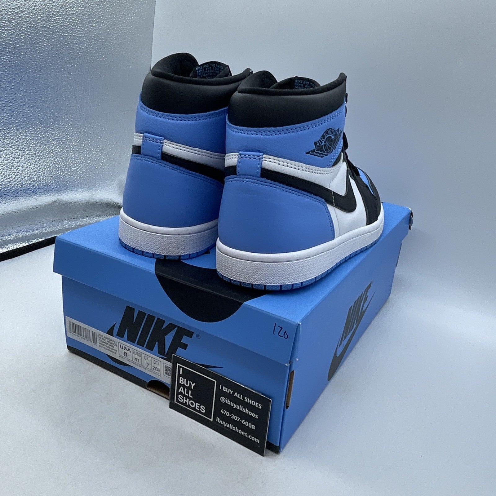 Size 8 - Air Jordan 1 Retro OG High UNC Toe (DZ5485-400)