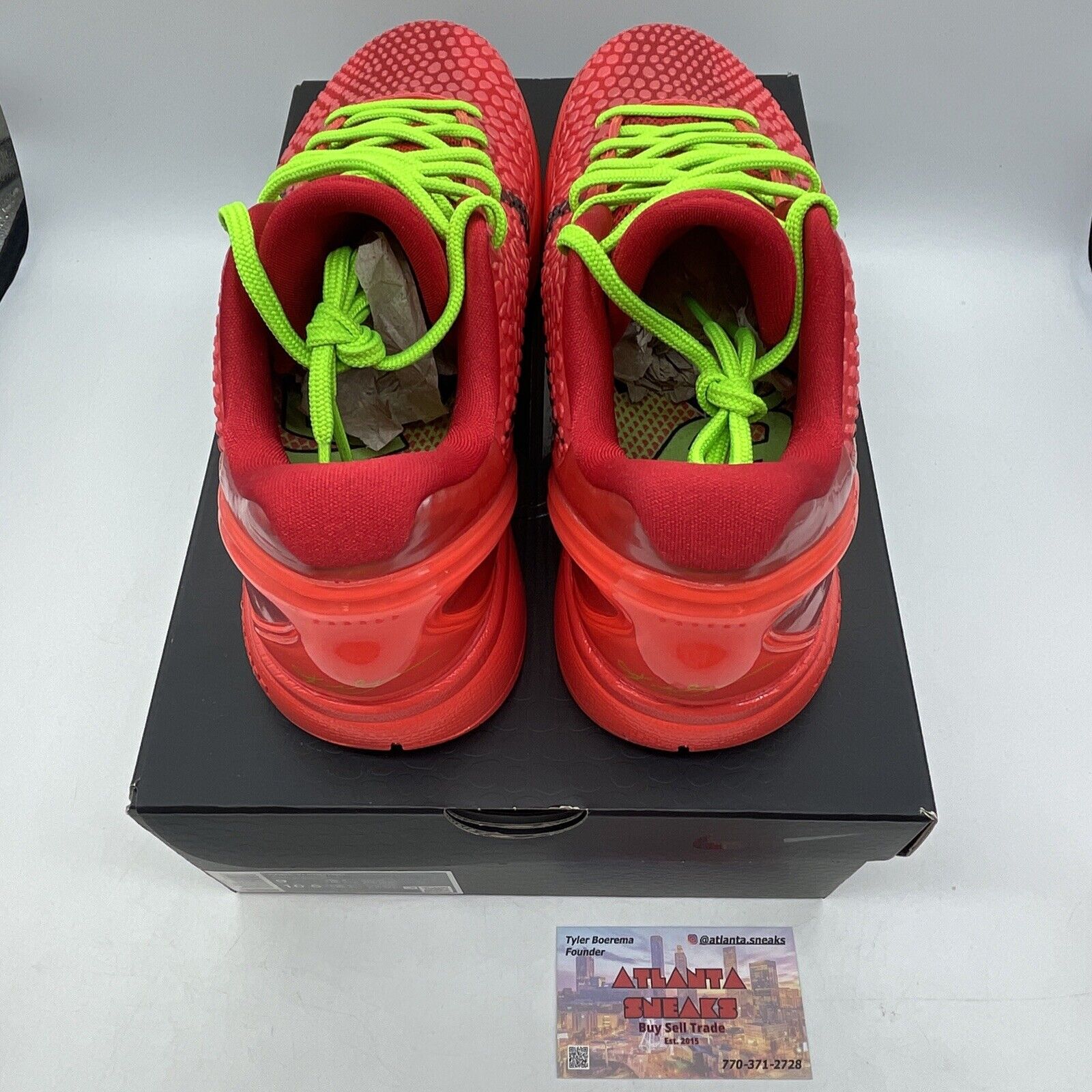 Size 9 - Nike Zoom Kobe 6 Protro Reverse Grinch Red Black Yellow  (FV4921-600)