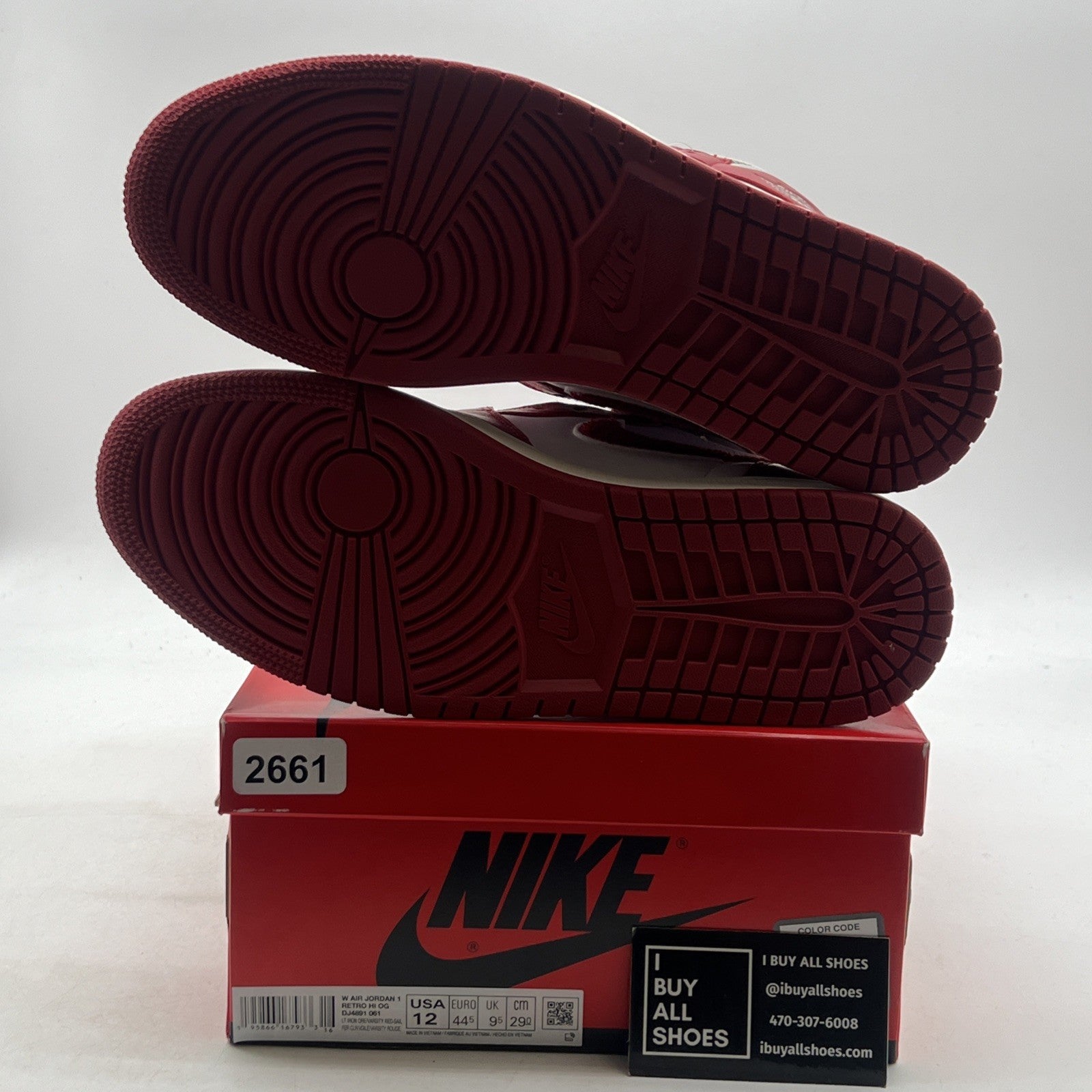 Size 12W - Air Jordan 1 Retro High OG Varsity Red (DJ4891-061)