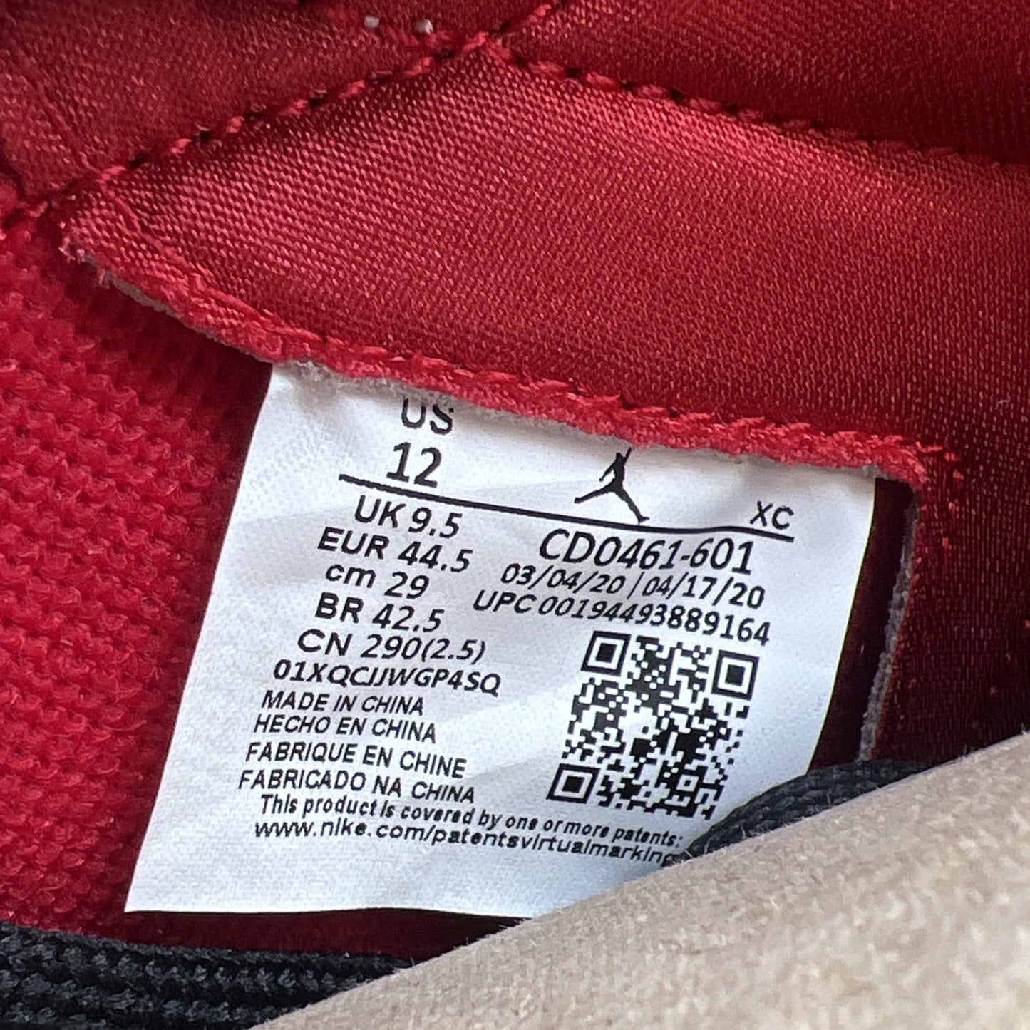 Size 12 - Air Jordan 1 Retro OG High Satin Red W (CD0461-601)