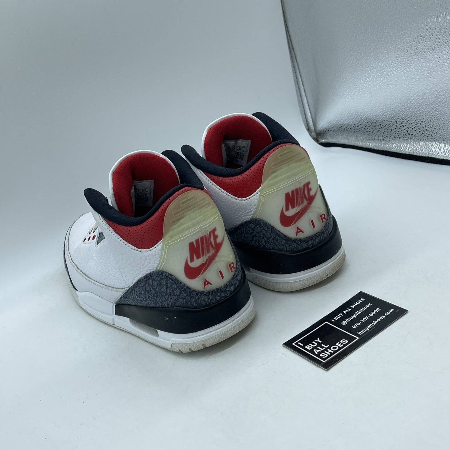 Size 9.5 - Air Jordan 3 Retro Denim SE Fire Red 2020 (CZ6431-100)