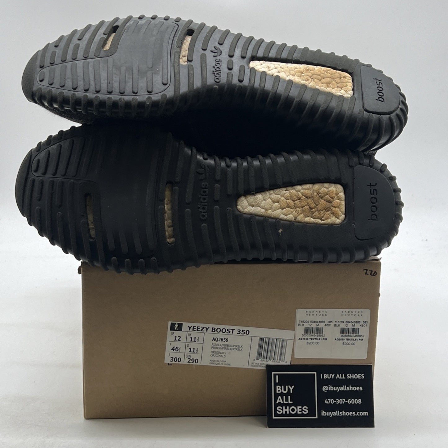 Size 12 - adidas Yeezy Boost 350 2015 Pirate Black (AQ2659)