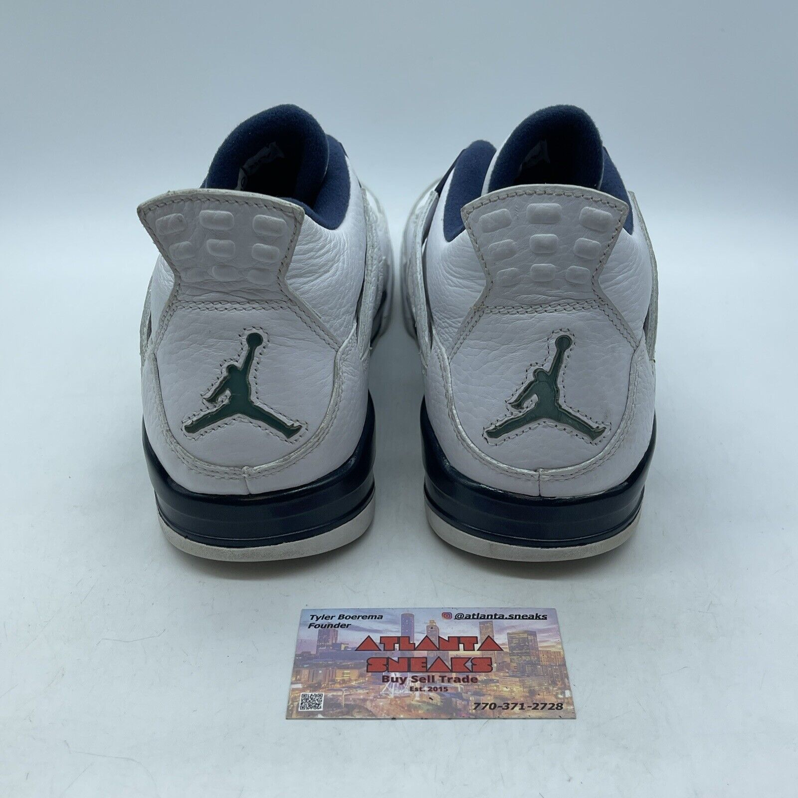 Size 11.5 - Air Jordan 4 Retro LS Columbia Blue White Leather (314254-107)