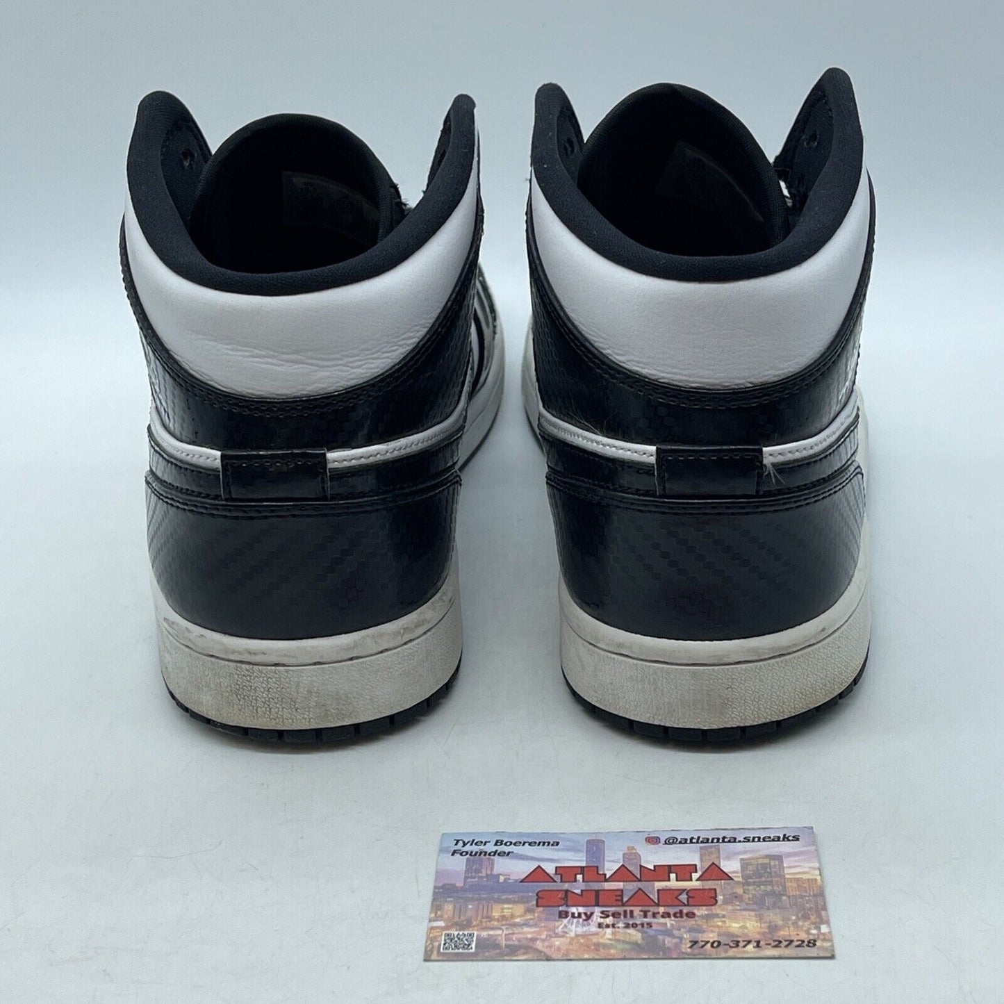 Size 10.5 - Air Jordan 1 SE Mid All Star 2021 White Black Leather (DD1649-001)
