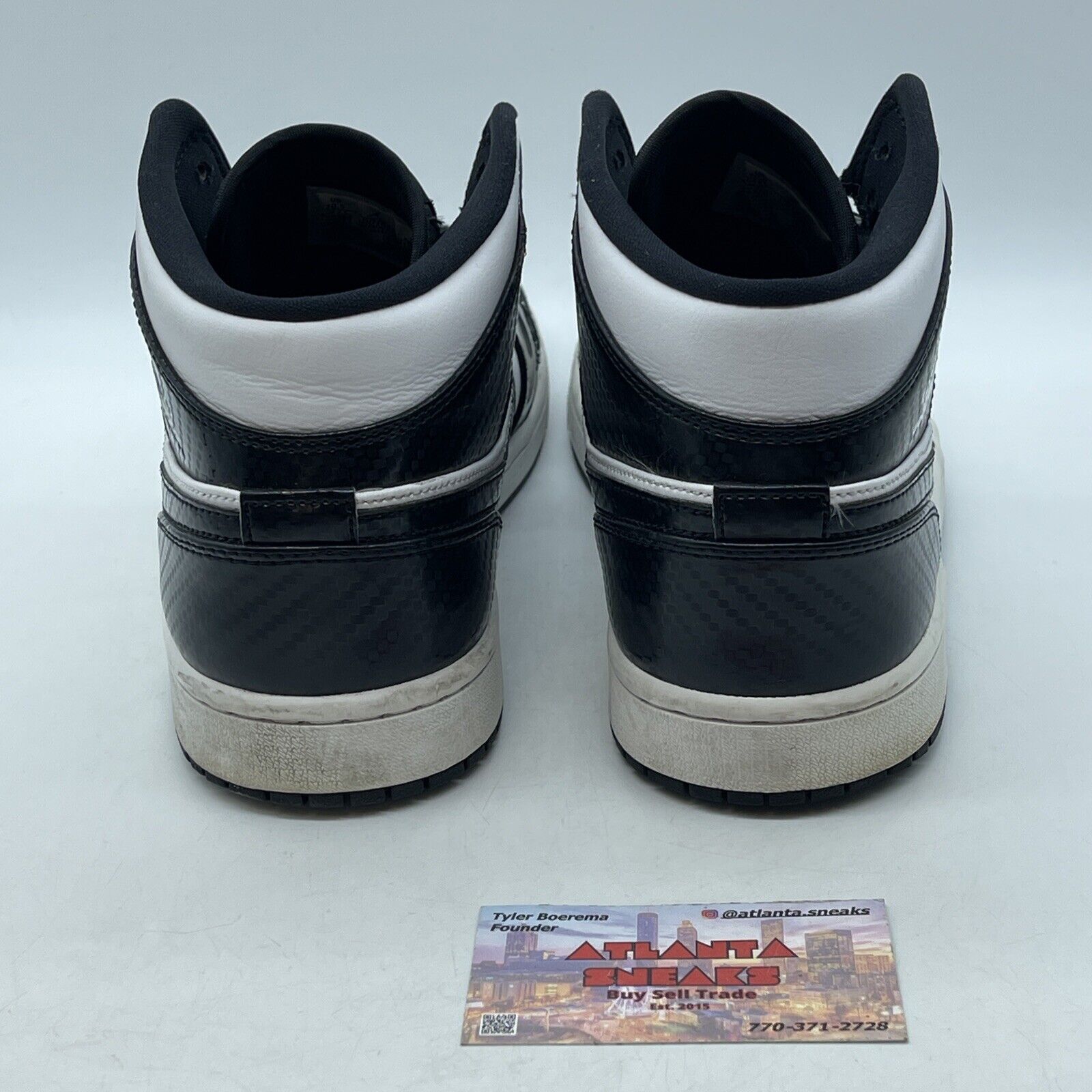 Size 10.5 - Air Jordan 1 SE Mid All Star 2021 White Black Leather (DD1649-001)