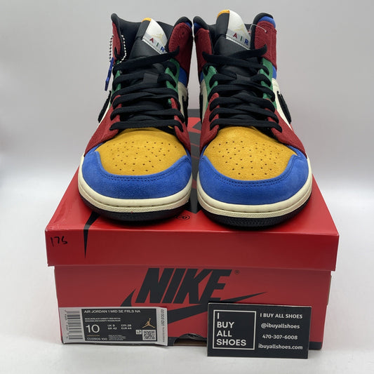 Size 10 - Blue The Great x Air Jordan 1 Mid Fearless Suede (CU2805-100)