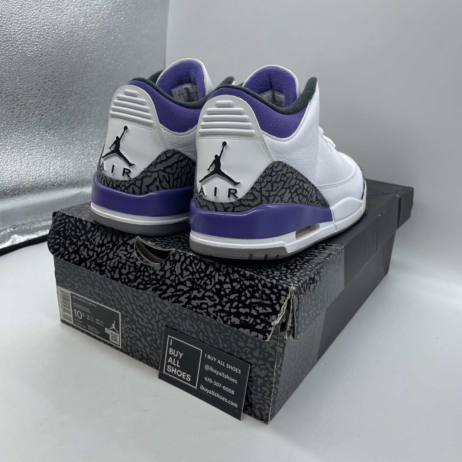 Size 10.5 - Air Jordan 3 Retro Mid Dark Iris (CT8532-105)