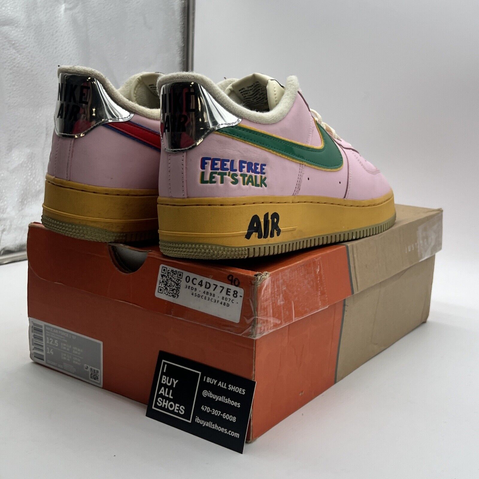 Size 12.5 - Nike Air Force 1 Low Feel Free, Let's Talk (DX2667-600)