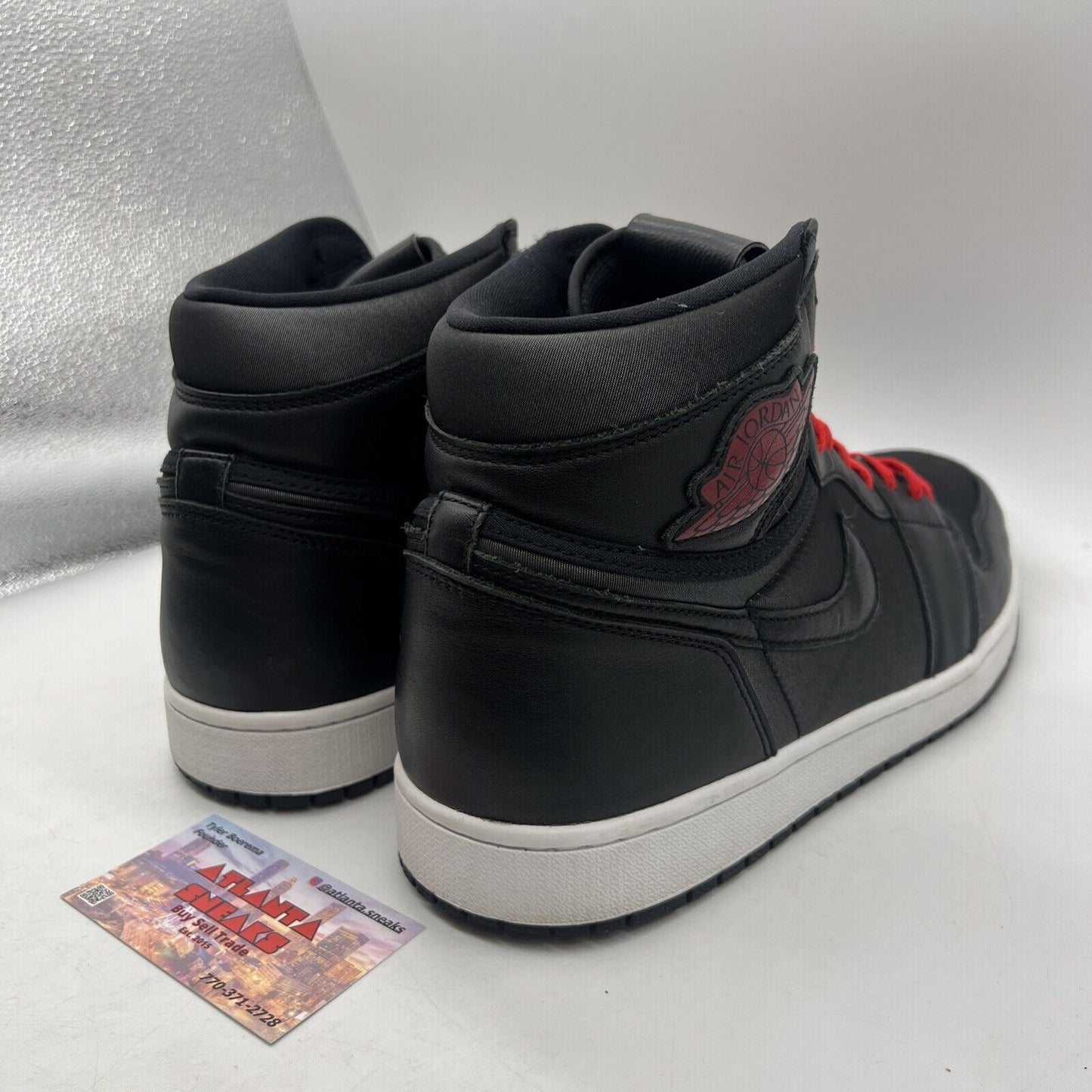 Size 14 - Air Jordan 1 Retro OG High Black Gym Red White Black (555088-060)