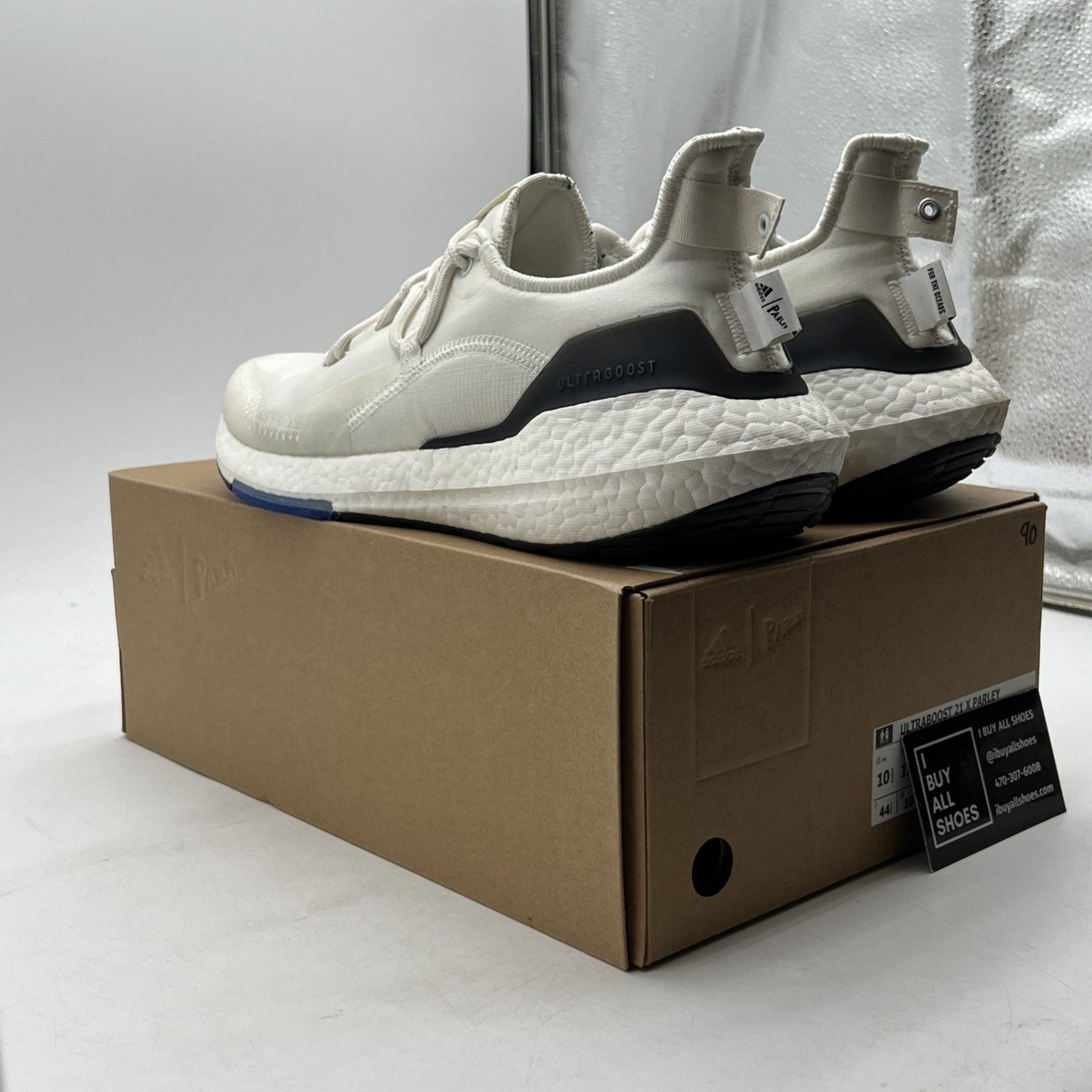Size 10.5 - adidas Parley x UltraBoost 21 Non Dyed Black (G55650)
