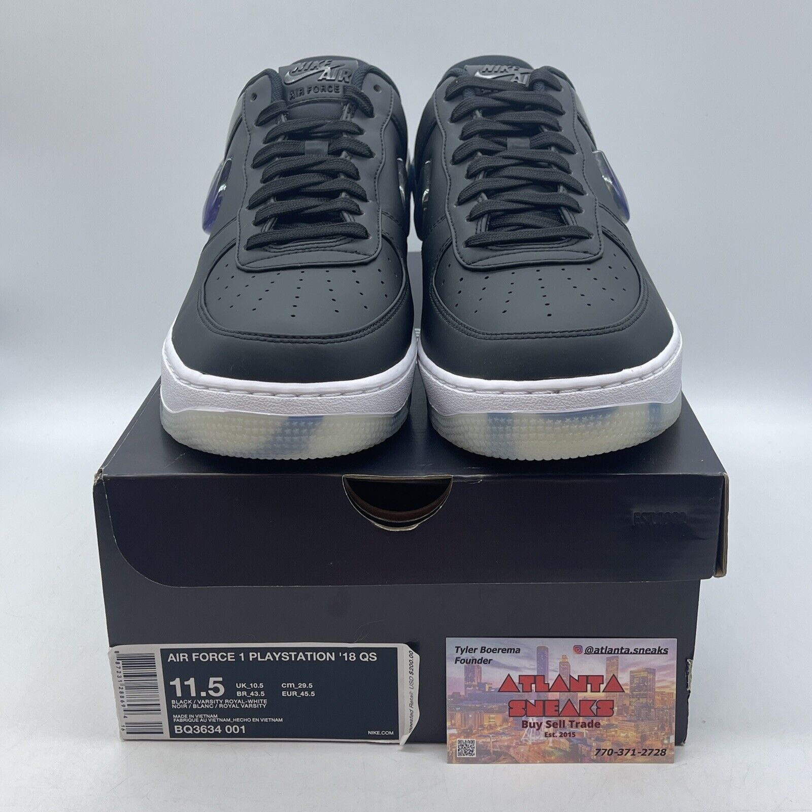 Size 11.5 - Nike Playstation x Air Force 1 '18 QS Low Playstation (BQ3634-001)