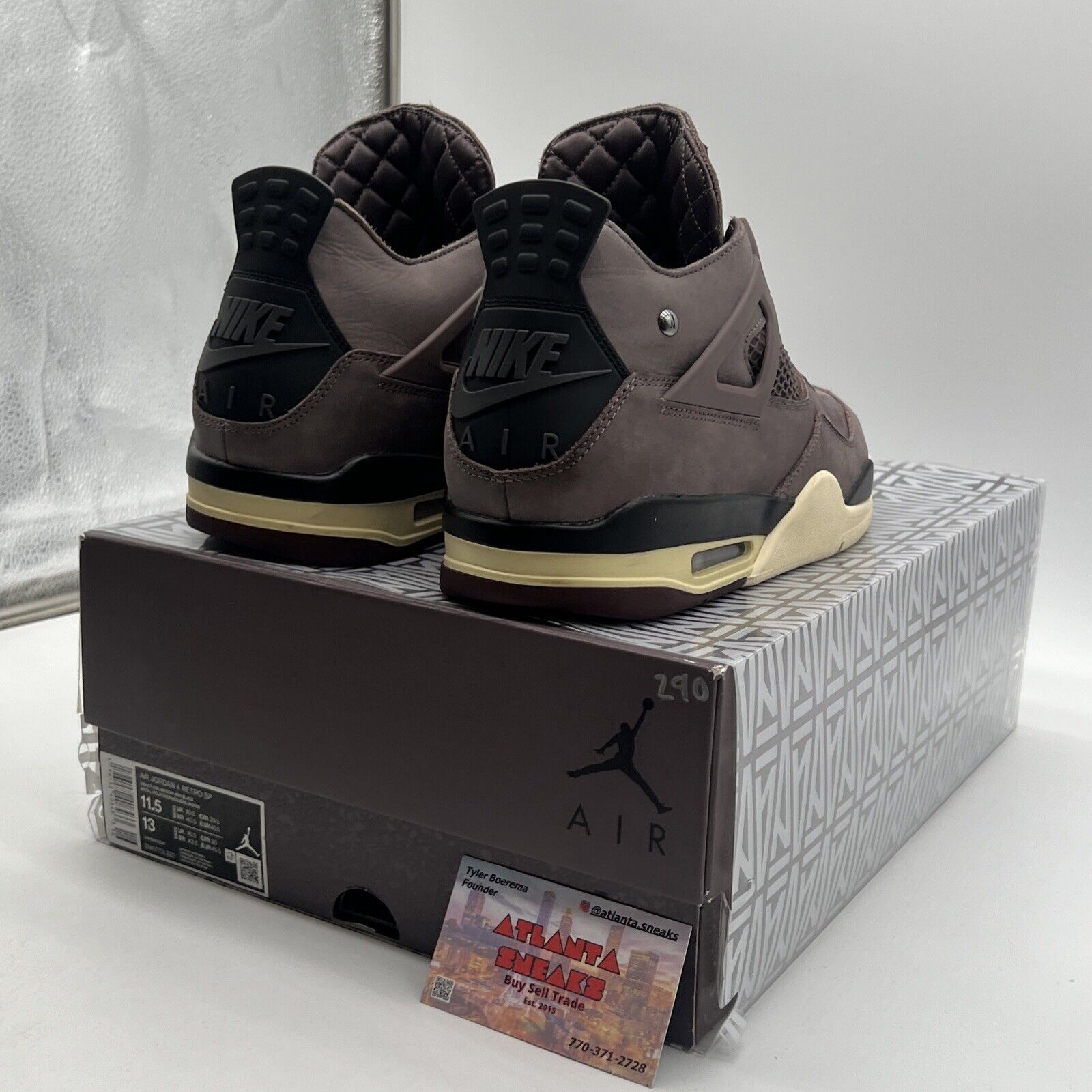 Size 11.5 - Jordan 4 Retro x A Ma Maniere Mid Violet Ore Black (DV6773-220)